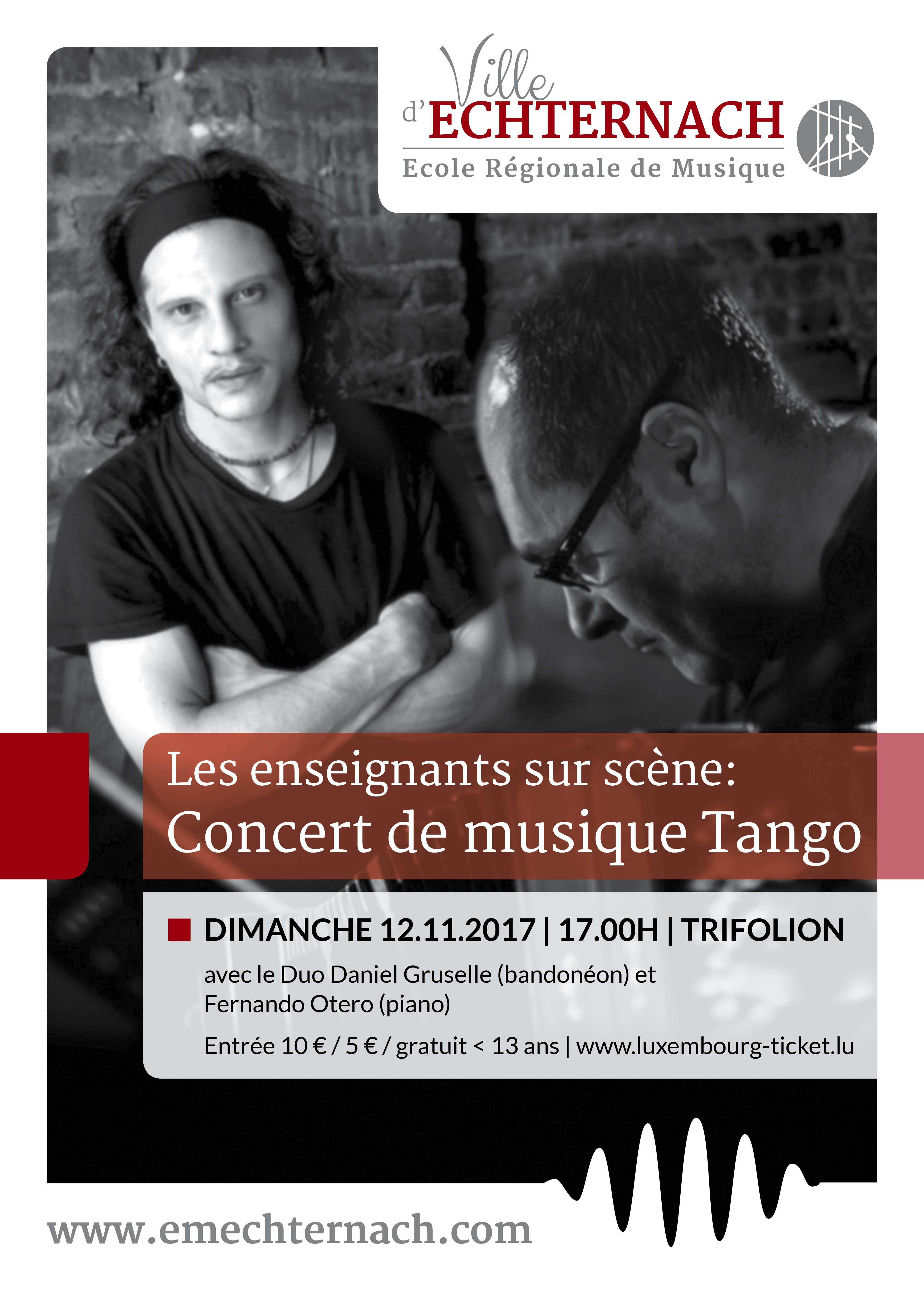Concert de Tango avec Daniel Gruselle 12.11.17